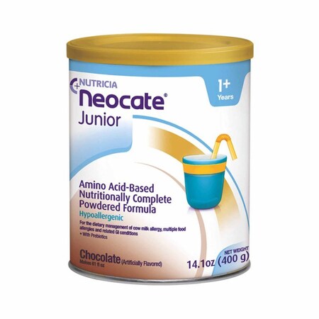 Neocate Junior Pediatric Oral Supplement Chocolate Flavor 14.1 oz. Can Powder Amino Acid Food Allergies 133283